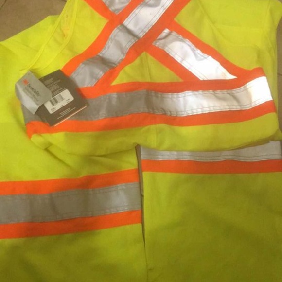 BRAND NEW 3M work king high visibility unlined bib reflective overall size M - Picture 4 of 7